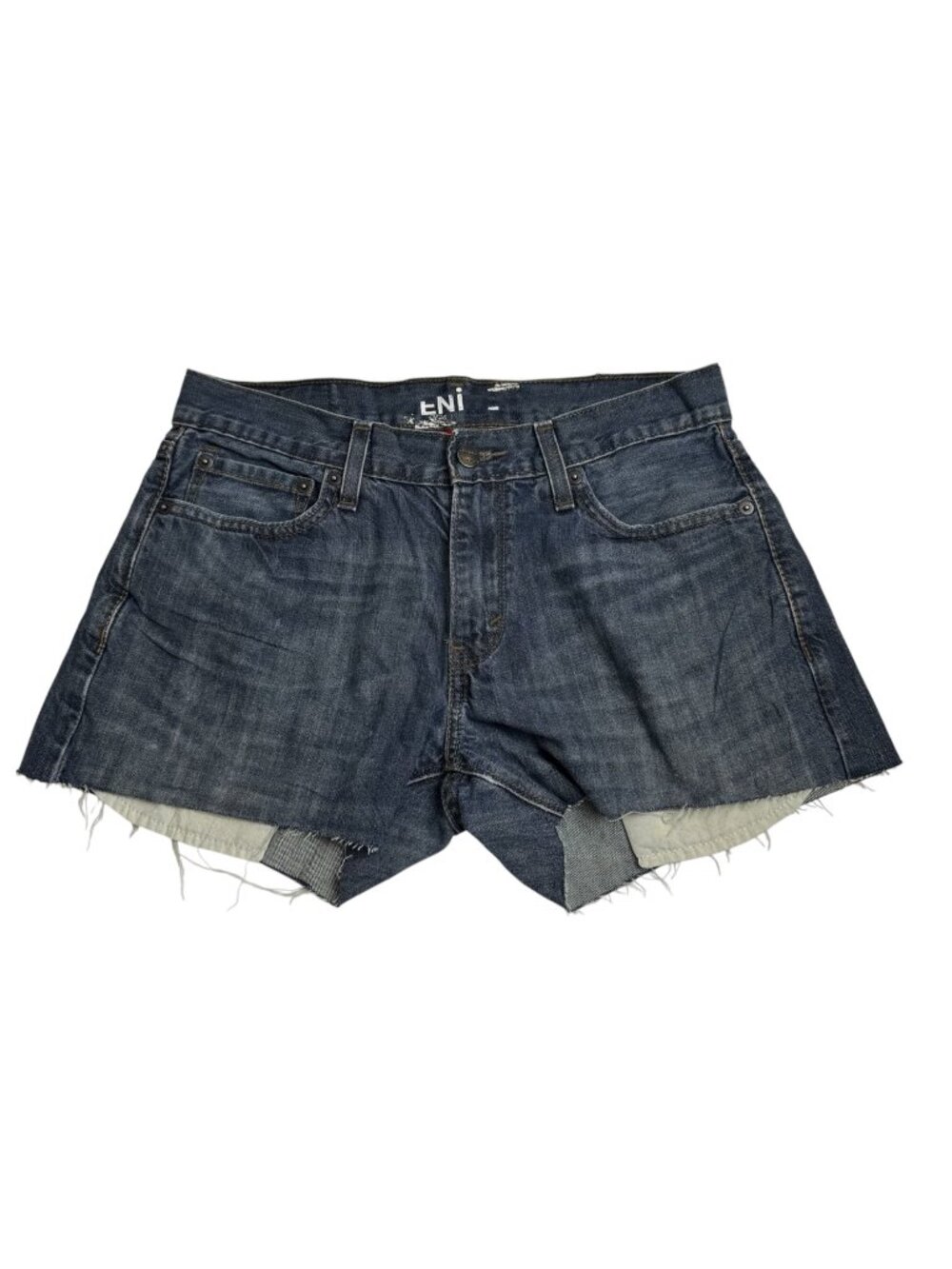 Denizen Levi's Denim Cut-Off Shorts Women's Size 30 Raw Hem 3" Inseam Slim